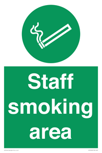 Staff smoking area